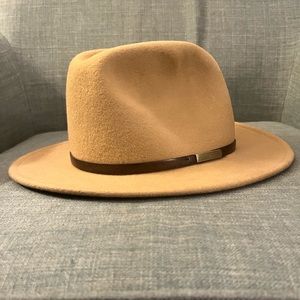 Furtalk Tan Suede Hat - adjustable size large